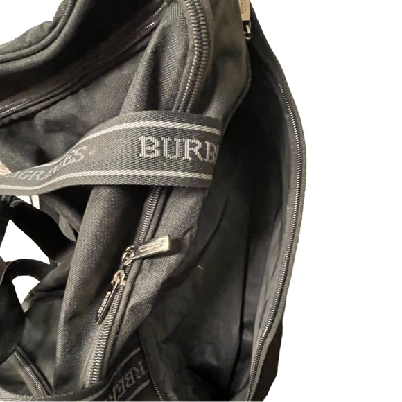 BURBERRY Fragrances Weekender Duffle Bag Black Signature Handles Shoulder Strap - Picture 7 of 13